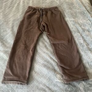 FEAR OF‎ GOD ESSENTIALS Olive Green Fleece Sweatpants Joggers Size M